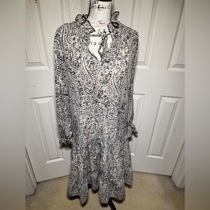 OPT sheer paisley dress size Medium worn once